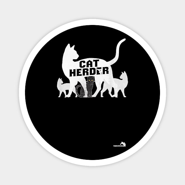 Cat Herder   Funny Cat Gift Magnet by Activate